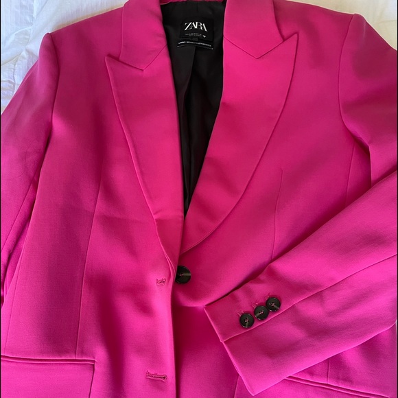 Zara Oversized Hot Pink Blazer Bloggers Favorite - Picture 14 of 15